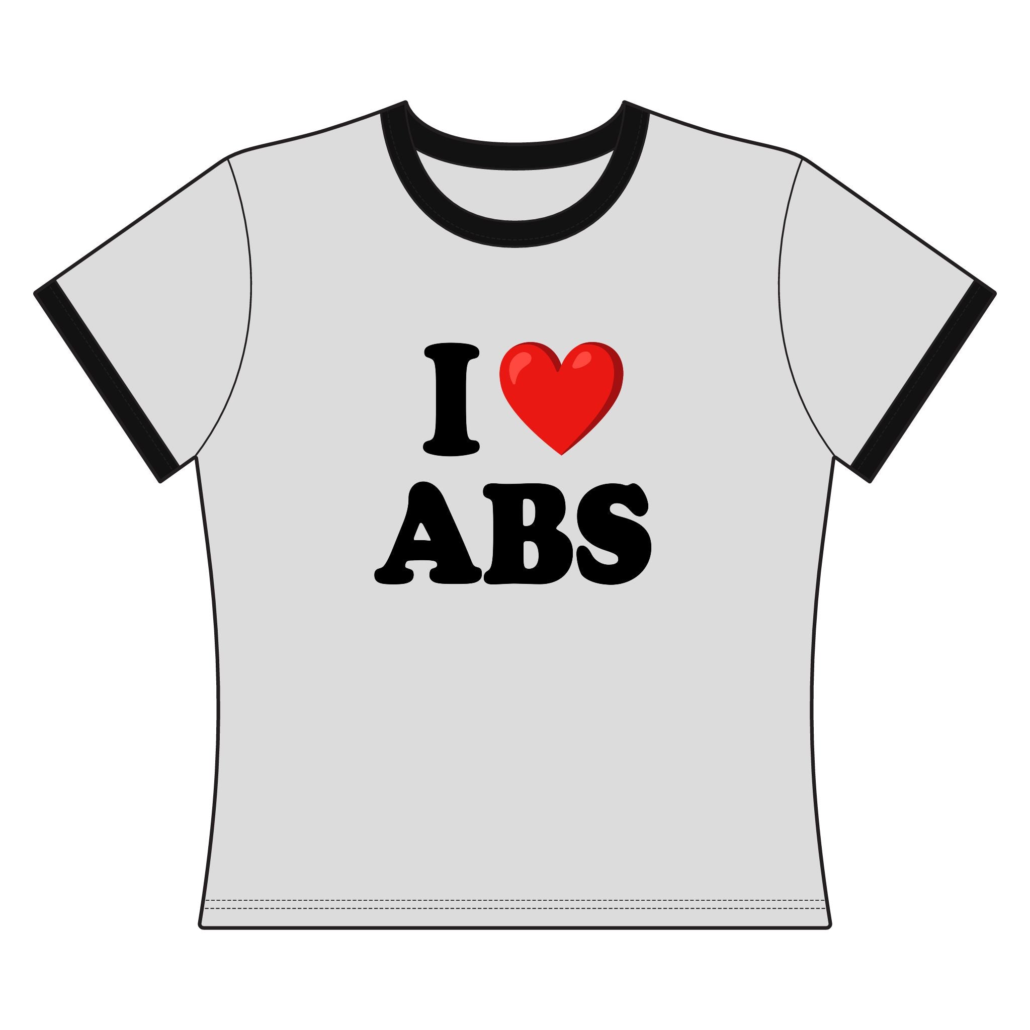 I Love Abs - Ringer Tee