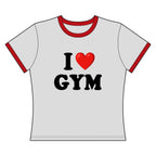 I Love Gym - Ringer Tee