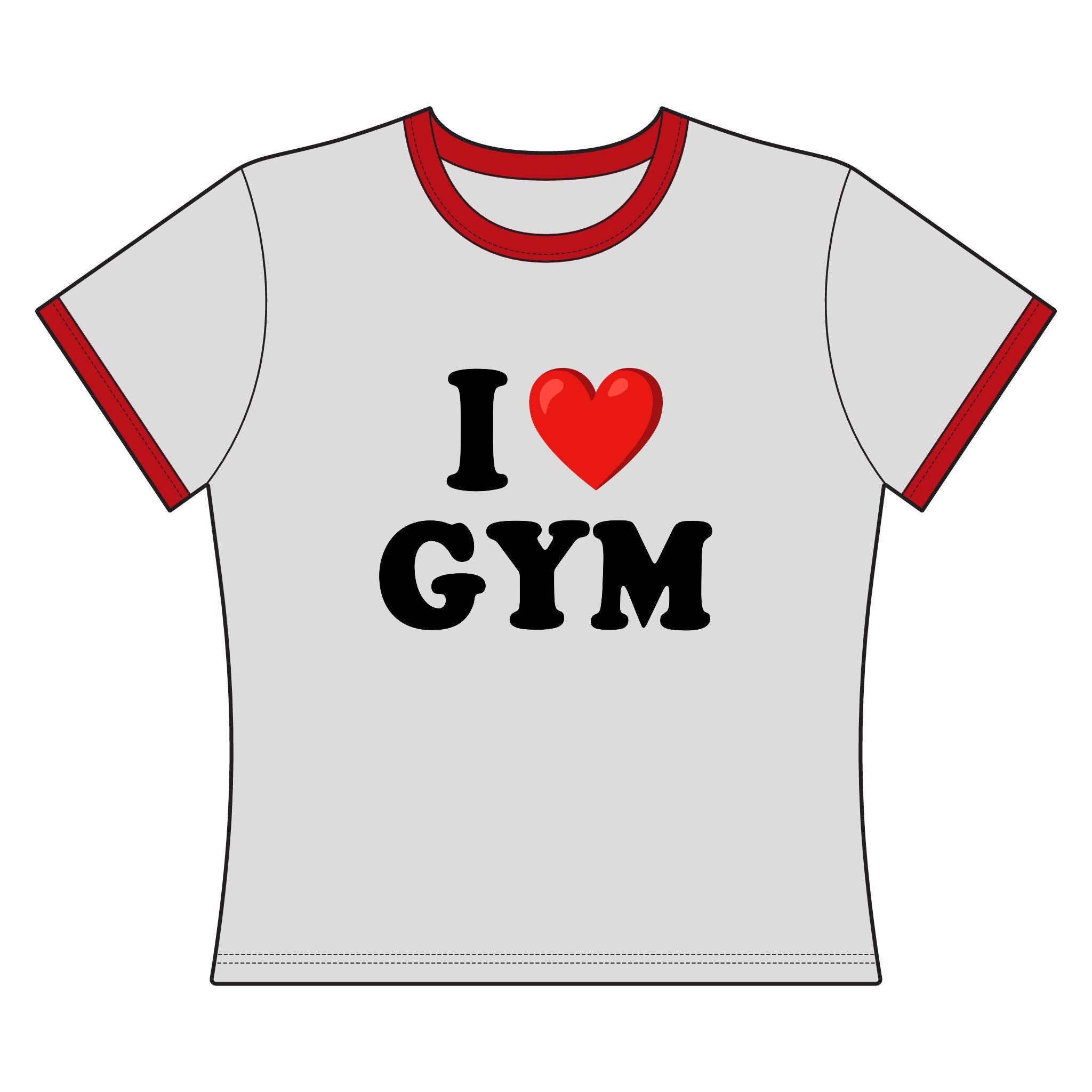 I Love Gym - Ringer Tee