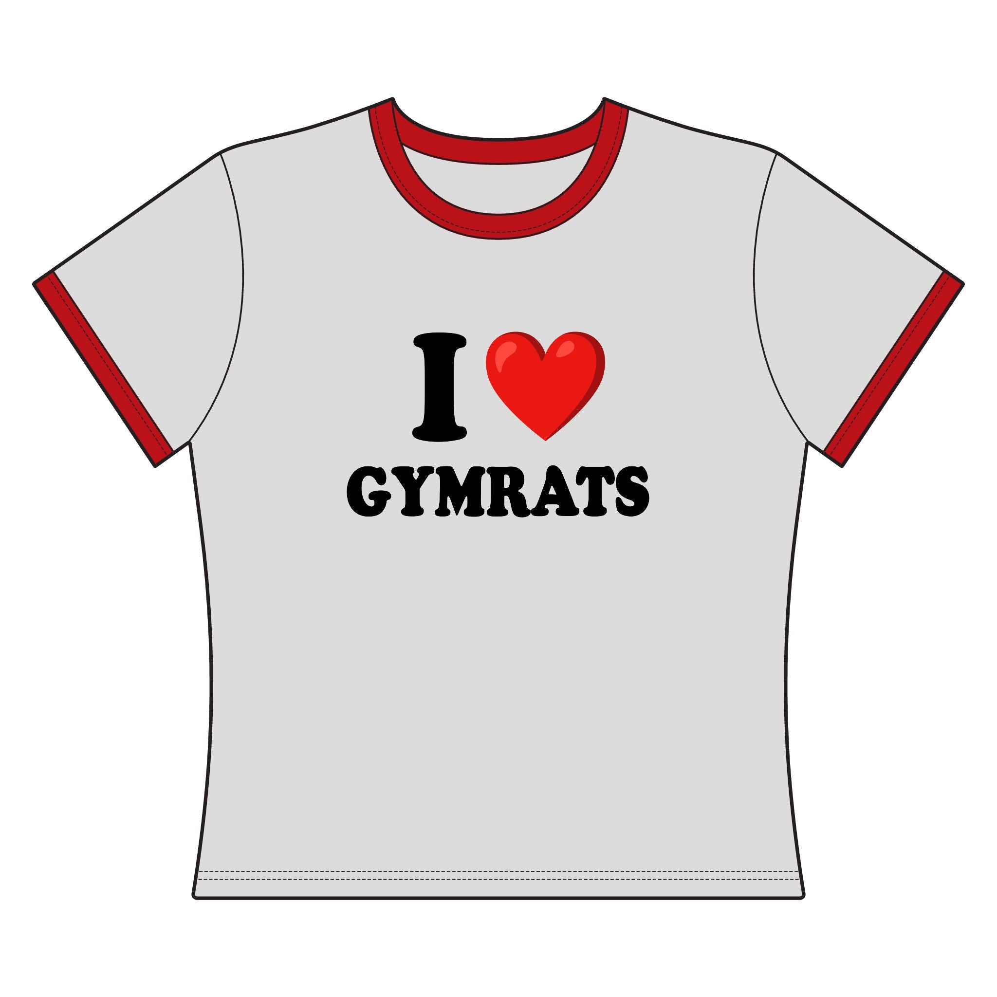 I Love Gymrats - Ringer Tee