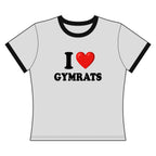 I Love Gymrats - Ringer Tee
