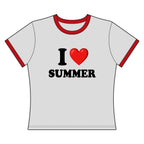 I Love Summer - Ringer Tee