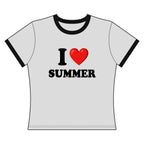 I Love Summer - Ringer Tee