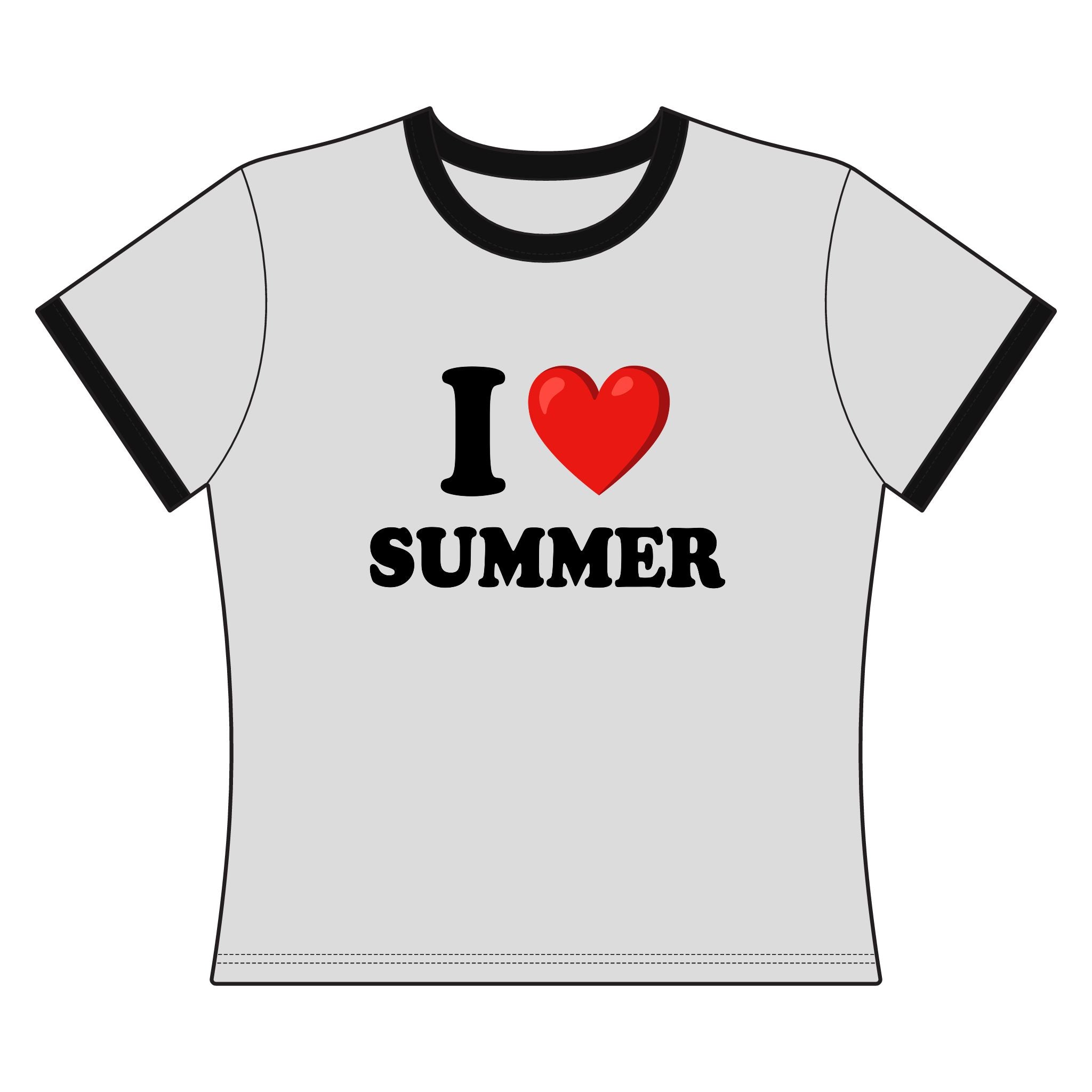I Love Summer - Ringer Tee